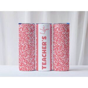 20oz Teachers Life Pink Tumbler